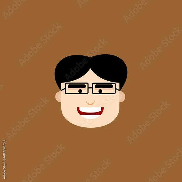 Fototapeta simple design human facial expression vector