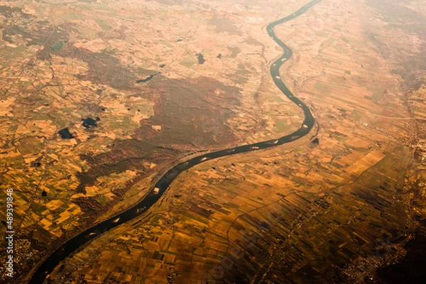 Obraz the road  from the plane