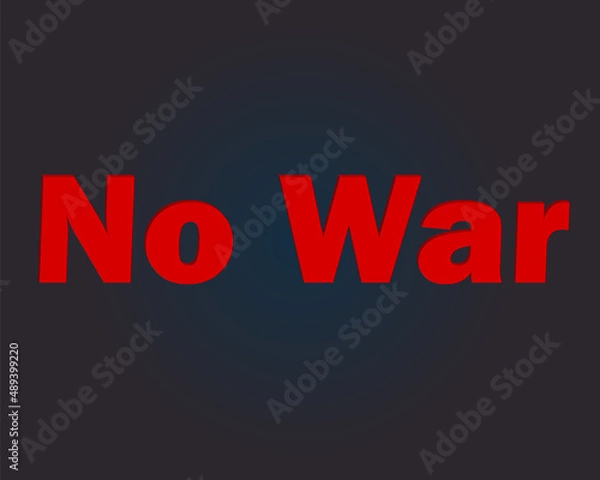 Obraz No War. Social Media Design, Vector illustration
