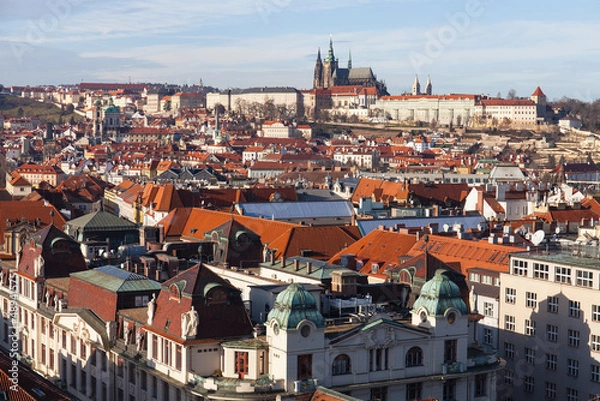 Obraz city old town square