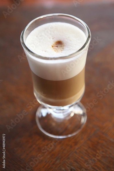 Obraz coffee on wood background