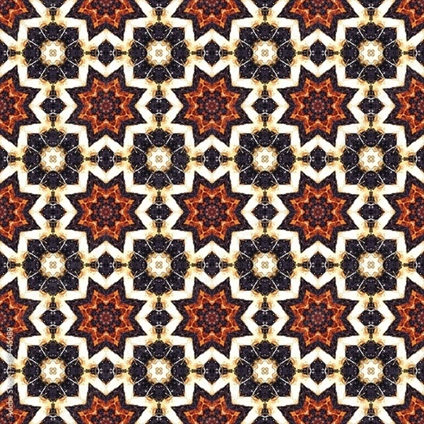 Obraz Geometric safari seamless patterns. 