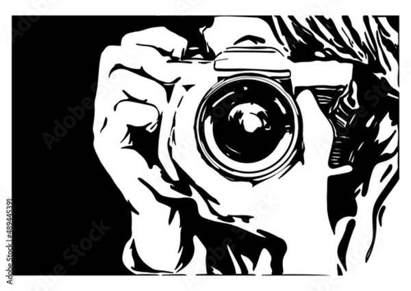 Obraz photographer with camera