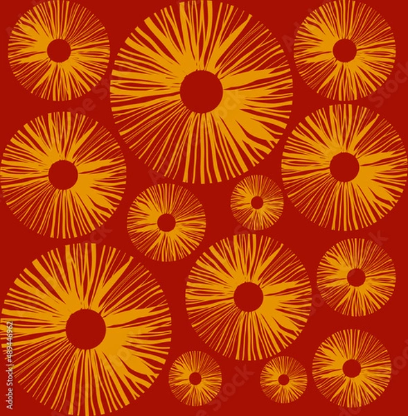 Obraz pattern red orange