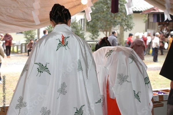 Obraz 巫女の仕事風景