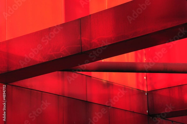 Obraz Red metal construction