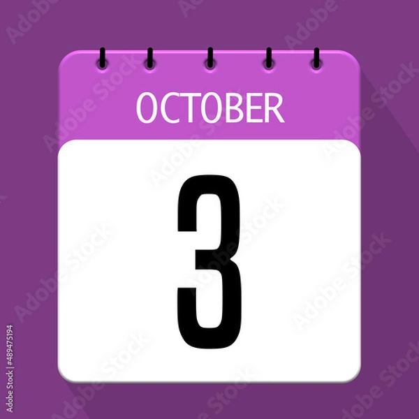 Obraz 3 october icon