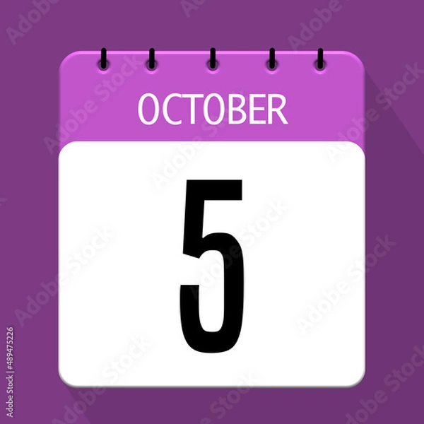 Obraz 5 october icon