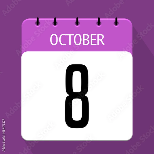 Obraz 8 october icon