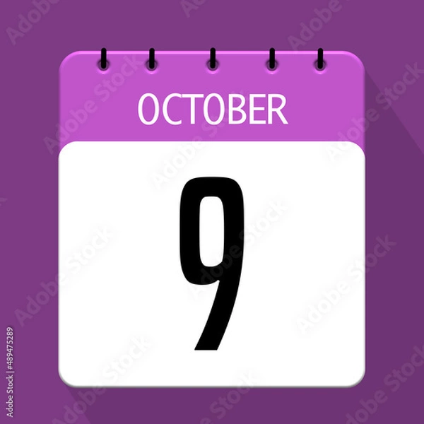 Obraz 9 october icon