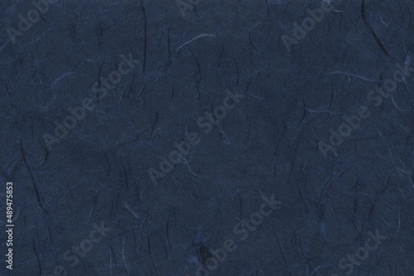 Obraz 紺色の雲龍和紙