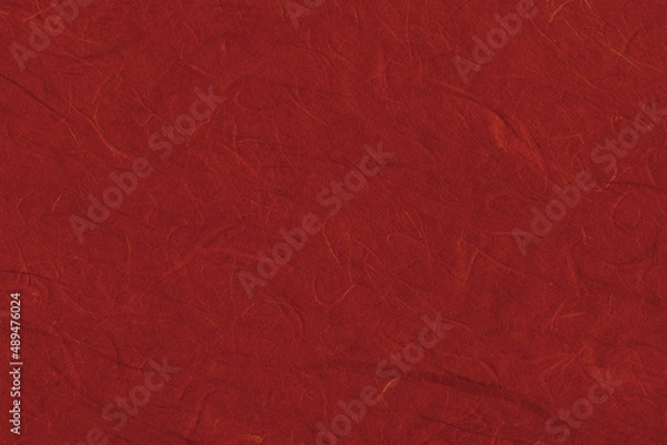 Obraz 赤色の和紙テクスチャ背景