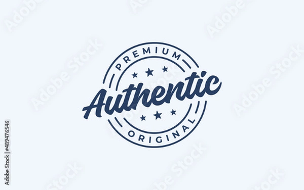 Obraz Quality guraranteed premium label design template. Authentic label