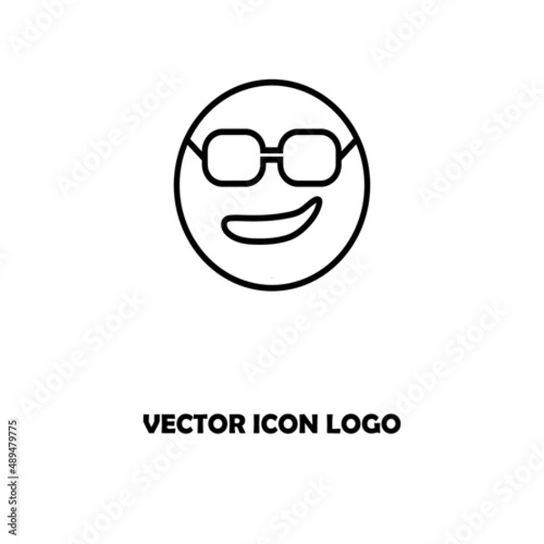 Obraz 	smiling face with sunglasses