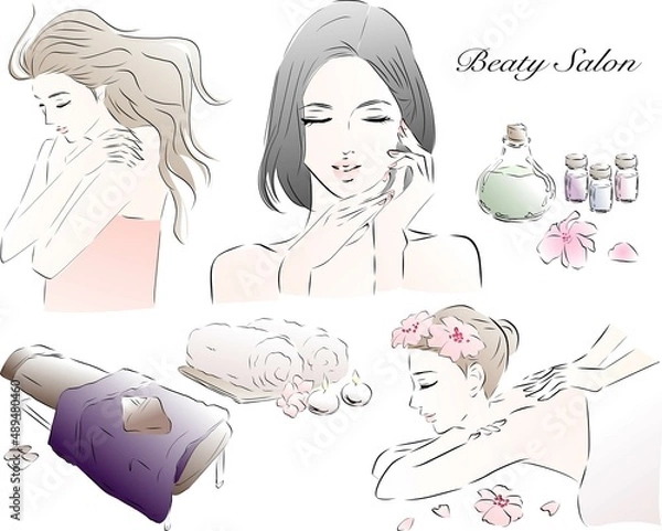 Obraz ビューティーサロン　女性　