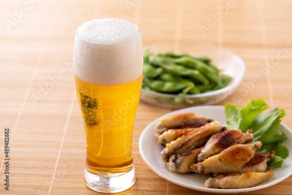 Obraz ビールとおつまみ