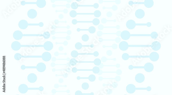 Fototapeta DNA genetics seamless pattern. Blue background. Chromosomal genetic spiral illustration. EPS 10 vector icon