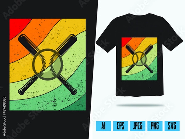 Obraz Baseball T-shirt Design