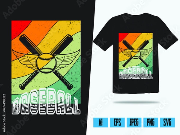 Obraz Baseball T-shirt Design
