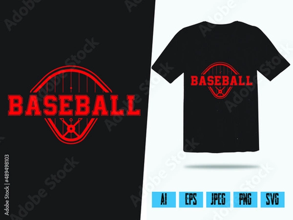 Obraz Baseball T-shirt Design