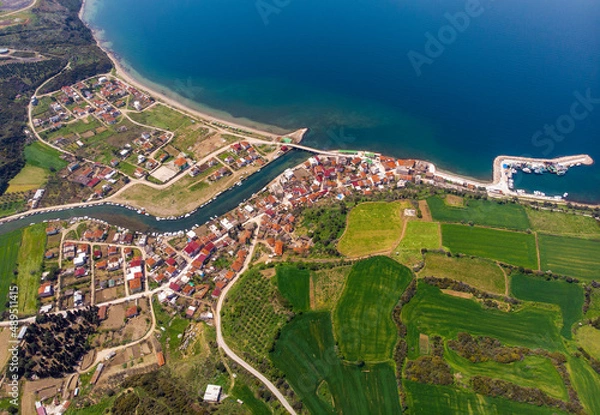 Obraz aerial view of the city