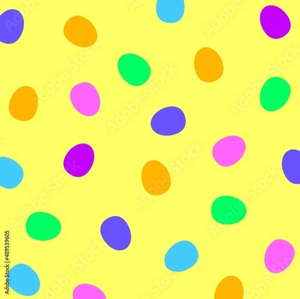 Obraz Happy Easter. Easter bright eggs pattern.