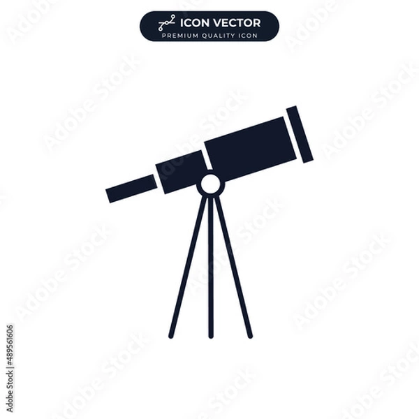 Fototapeta telescope icon symbol template for graphic and web design collection logo vector illustration