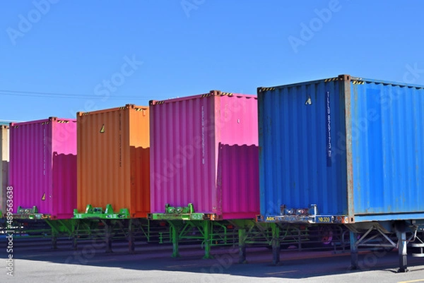 Obraz カラフルなコンテナ