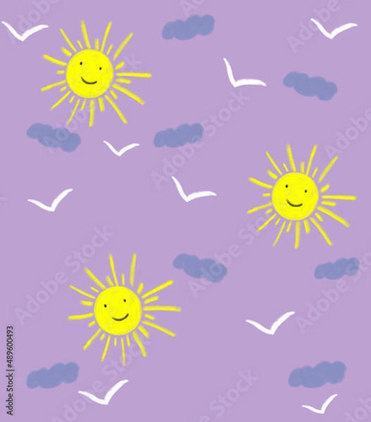 Obraz sun and clouds