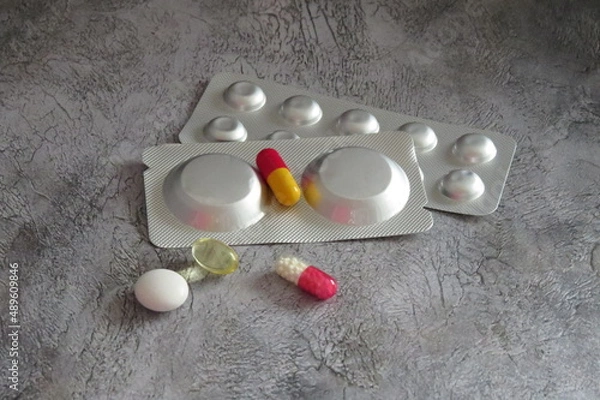 Fototapeta pills and tablets
