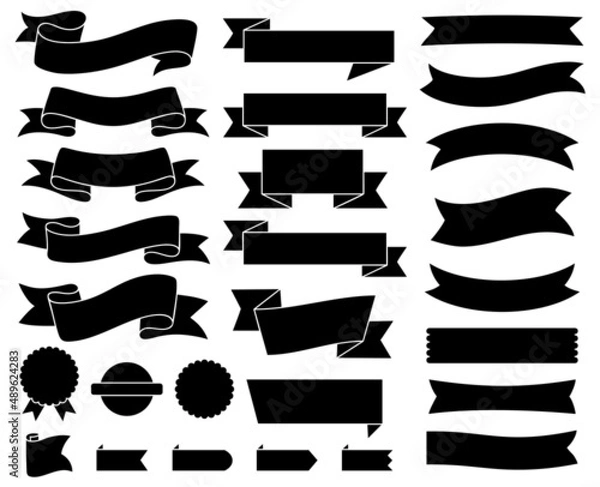 Obraz Vintage ribbons banner set of design elements