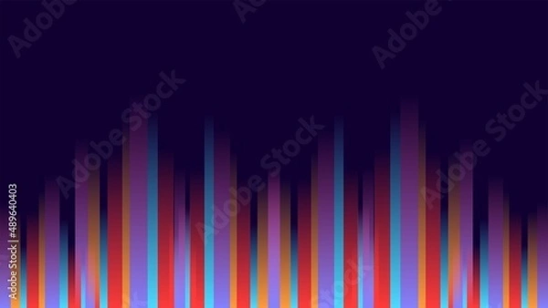 Fototapeta future background colorful led lights from below fast blur landscape