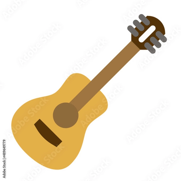 Obraz guitar flat icon