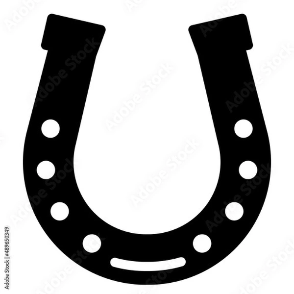 Obraz horseshoe glyph icon