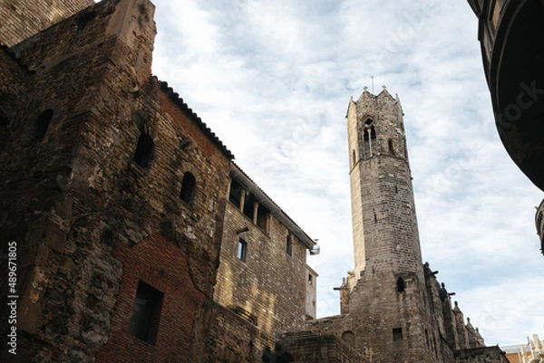Obraz Gothic Quarter in Barcelona, Spain.