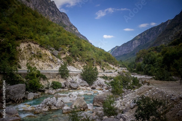 Obraz mountain's river in Albania