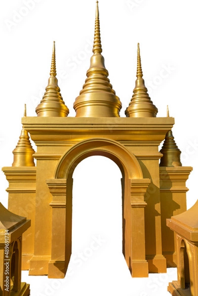 Obraz Thai style pavilion with isolation background