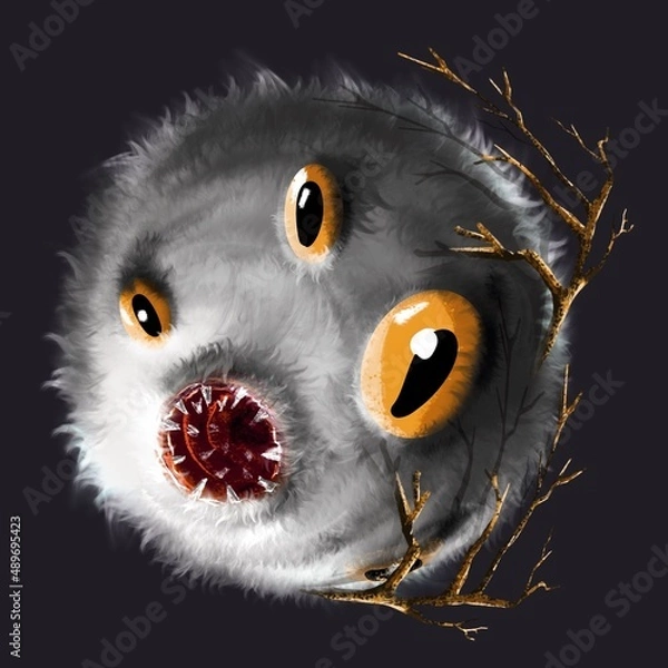 Fototapeta halloween face