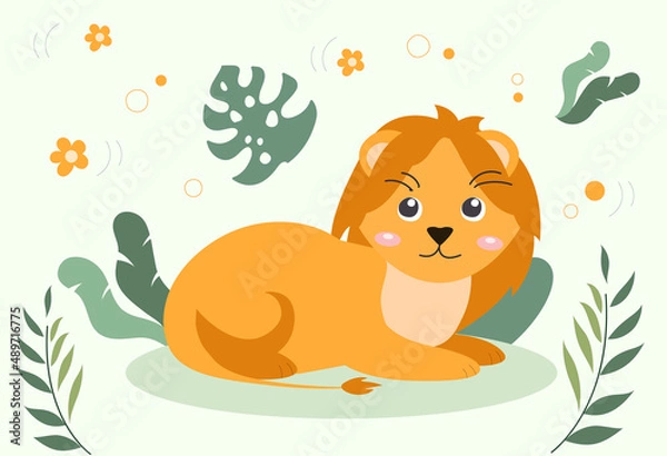 Fototapeta Lion for kids