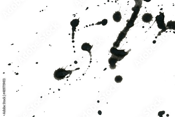 Obraz 墨の飛び散る背景