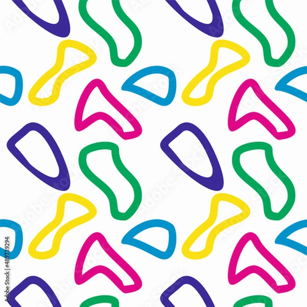 Fototapeta Seamless pattern, which is perfect for gift wrapping, business cards. The pattern is created from bright memorable colors in a harmonious combination.