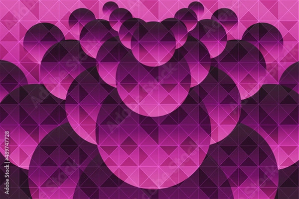 Obraz Magnificent Circle Background With Triangle Pattern