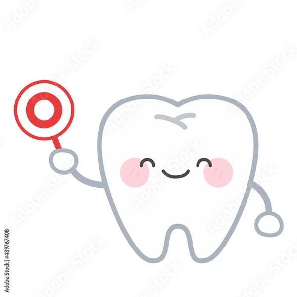 Obraz 正解を指摘する歯のキャラクター