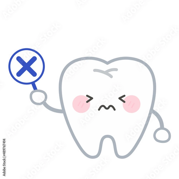 Obraz 間違いを指摘する歯のキャラクター
