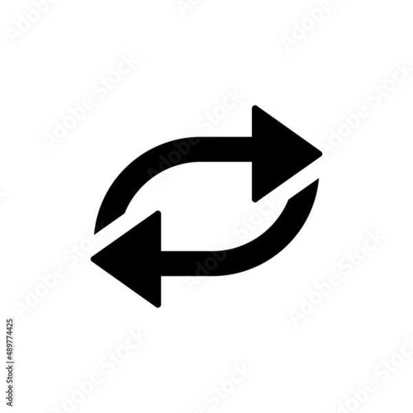 Obraz repeat icon vector design templates