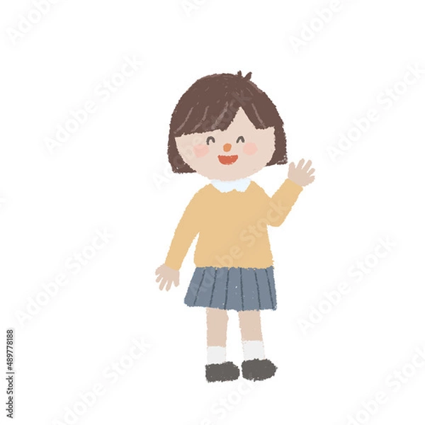 Obraz 女の子の全身イラスト2