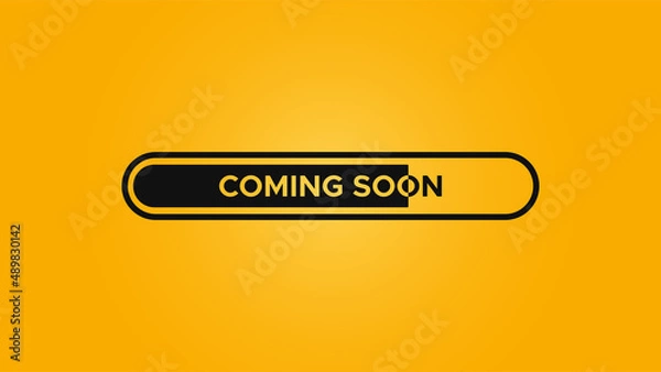 Fototapeta Vector of Coming Soon. Perfect for additional design, coming soon design, etc.