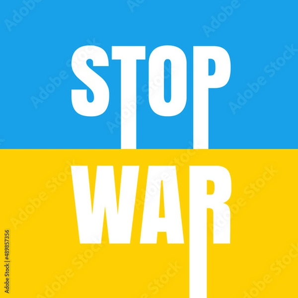 Obraz stop war tex world card