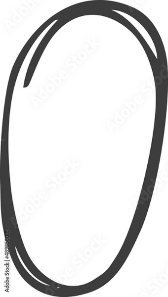 Fototapeta Doodle element . Pencil curves. Simple doodle line. Doodle border. Simple sketch.