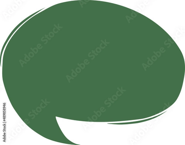 Fototapeta Speech bubble doodle. Social media message. Comics text. Chat or dialog cloud.